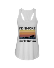 Camping I'd Smoke That Ladies Flowy Tank tile