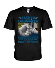Father And Daughter V-Neck T-Shirt tile