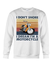 I Don't Snore I Dream I'm A Motorcycle Crewneck Sweatshirt tile