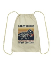 Daddysaurus Like A Regular Daddy But Way Cooler Drawstring Bag tile