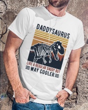 Daddysaurus Like A Regular Daddy But Way Cooler Classic T-Shirt lifestyle-mens-crewneck-front-4