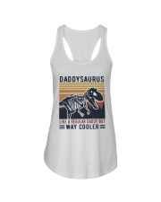 Daddysaurus Like A Regular Daddy But Way Cooler Ladies Flowy Tank tile