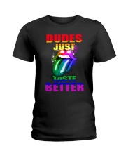 Rainbow Lip Ladies T-Shirt thumbnail