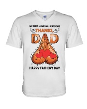 Thank Dad V-Neck T-Shirt tile