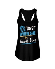 Funny Fishing Fly Bass Fisherman Camping Ladies Flowy Tank tile