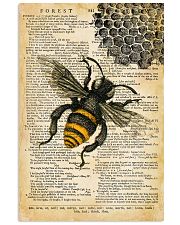Vintage Dictionary Page Bee 11x17 Poster front