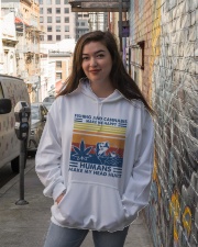 Fishing And Cannabis Make Me Happy Hooded Sweatshirt lifestyle-unisex-hoodie-front-1