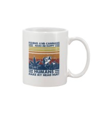 Fishing And Cannabis Make Me Happy Mug tile