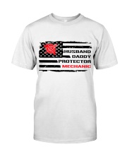 Husband Daddy Protector Mechanic Classic T-Shirt front