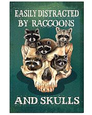Easily Distracted By Raccoon And Skulls 11x17 Poster front