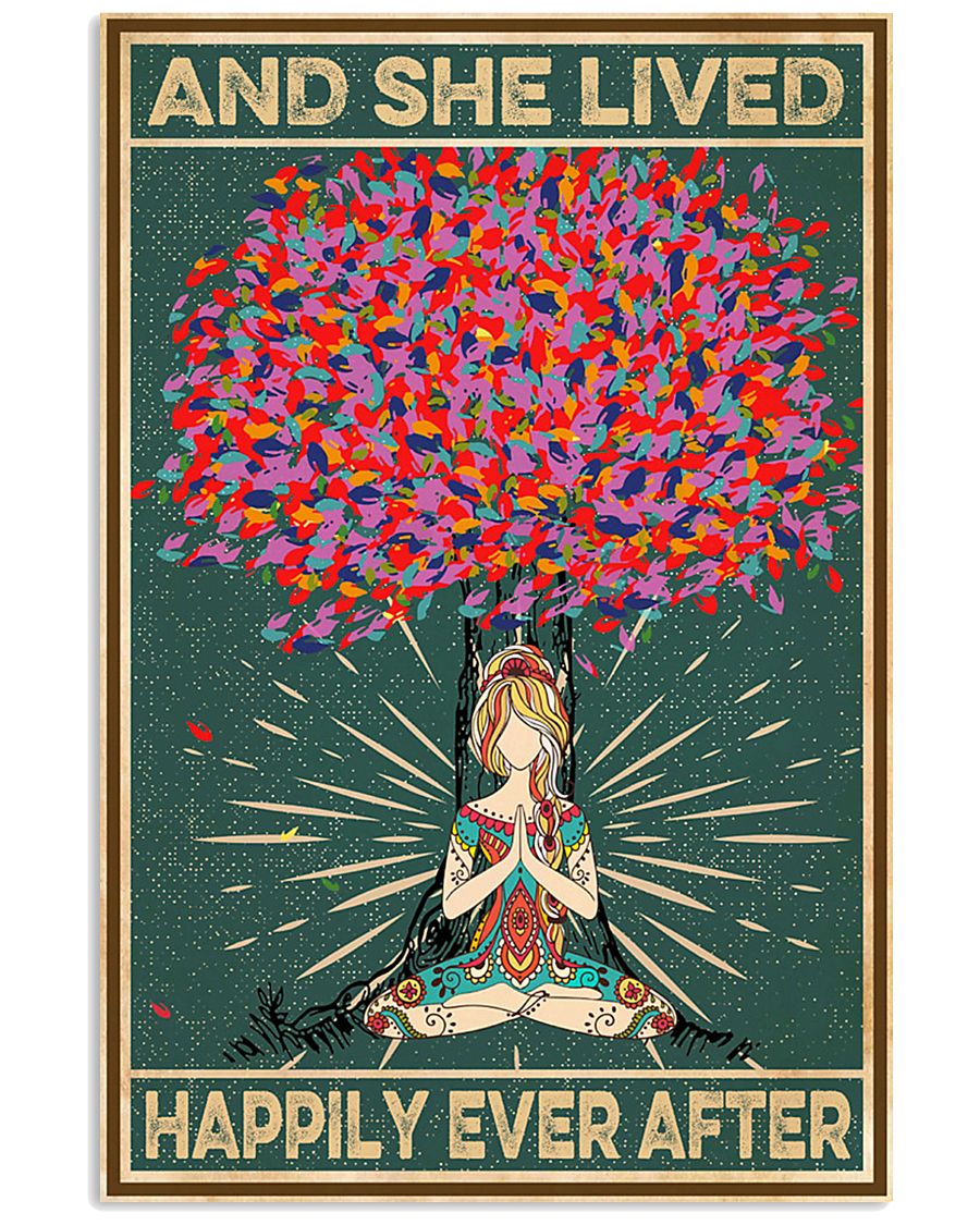 Yoga Meditation And She Lived Happily Ever After 11x17 Poster