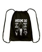 Dad Hero Love Drawstring Bag tile