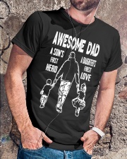 Dad Hero Love Classic T-Shirt lifestyle-mens-crewneck-front-4