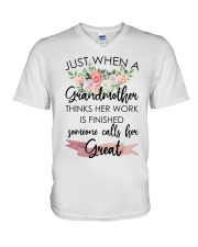 Great-Grandmother Special V-Neck T-Shirt tile