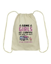 Some Girls Go Camping And Drink Too Much Drawstring Bag tile