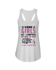 Some Girls Go Camping And Drink Too Much Ladies Flowy Tank tile