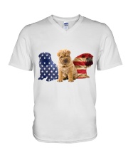 Shar Pei V-Neck T-Shirt tile