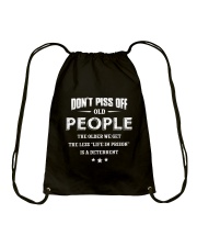 Don't Piss Off Old People Drawstring Bag tile