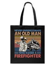 Never Underestimate An Old Man Tote Bag tile