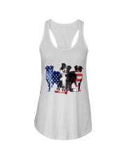 Border Collie Ladies Flowy Tank tile