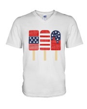 American Popsicles V-Neck T-Shirt tile