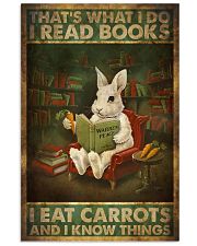 That's What I Do I Read Books I Eat Carrots 11x17 Poster front