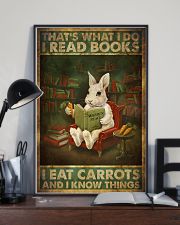 That's What I Do I Read Books I Eat Carrots 11x17 Poster lifestyle-poster-2