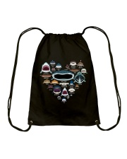 Love Shark Drawstring Bag tile