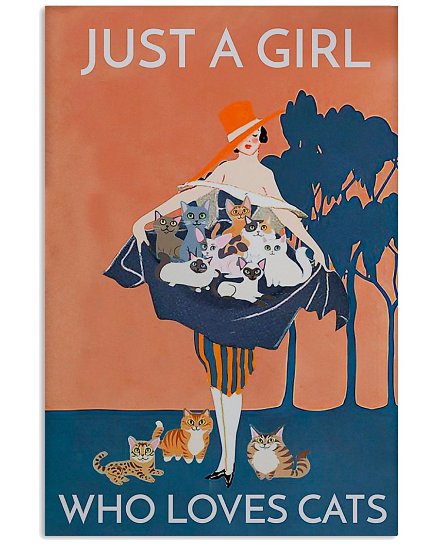 Just A Girl Who Loves Cats 11x17 Poster