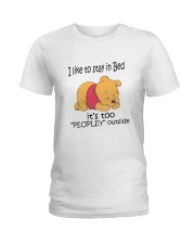 I Like To Stay In Bed Ladies T-Shirt tile