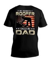 My Favorite Roofer Calls Me Dad V-Neck T-Shirt tile