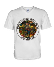 Psychedelic Research Volunteer Shirts V-Neck T-Shirt tile
