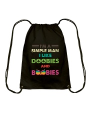 Simple Man Love Doobies And Boobies Drawstring Bag tile