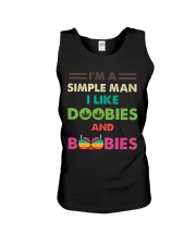 Simple Man Love Doobies And Boobies Unisex Tank tile