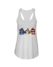 Shih Tzu Ladies Flowy Tank tile