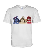 Shih Tzu V-Neck T-Shirt tile