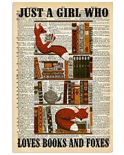 Books And Foxes 11x17 Poster front