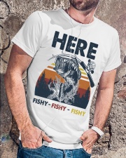 Here Fishy Fishy Fishy Classic T-Shirt lifestyle-mens-crewneck-front-4