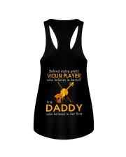 Behind Every Great Violin Player Is A Daddy Ladies Flowy Tank tile