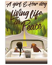 A Girl And Her Dog Living Life In Peace 11x17 Poster front