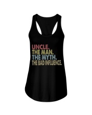 Uncle The Man The Myth The Bad Influence Ladies Flowy Tank tile