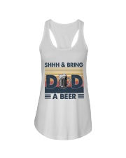 Shhh And Bring Dad Beer Ladies Flowy Tank tile
