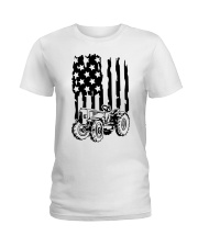 Farmer And Flag Ladies T-Shirt tile