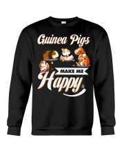 Guinea Pigs Make Me Happy Crewneck Sweatshirt thumbnail