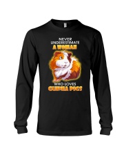 Never Underestimate A Woman Who Loves Guinea Pigs Long Sleeve Tee thumbnail