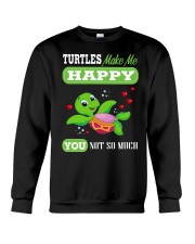Turtles Make Me Happy Crewneck Sweatshirt thumbnail