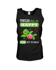 Turtles Make Me Happy Unisex Tank thumbnail