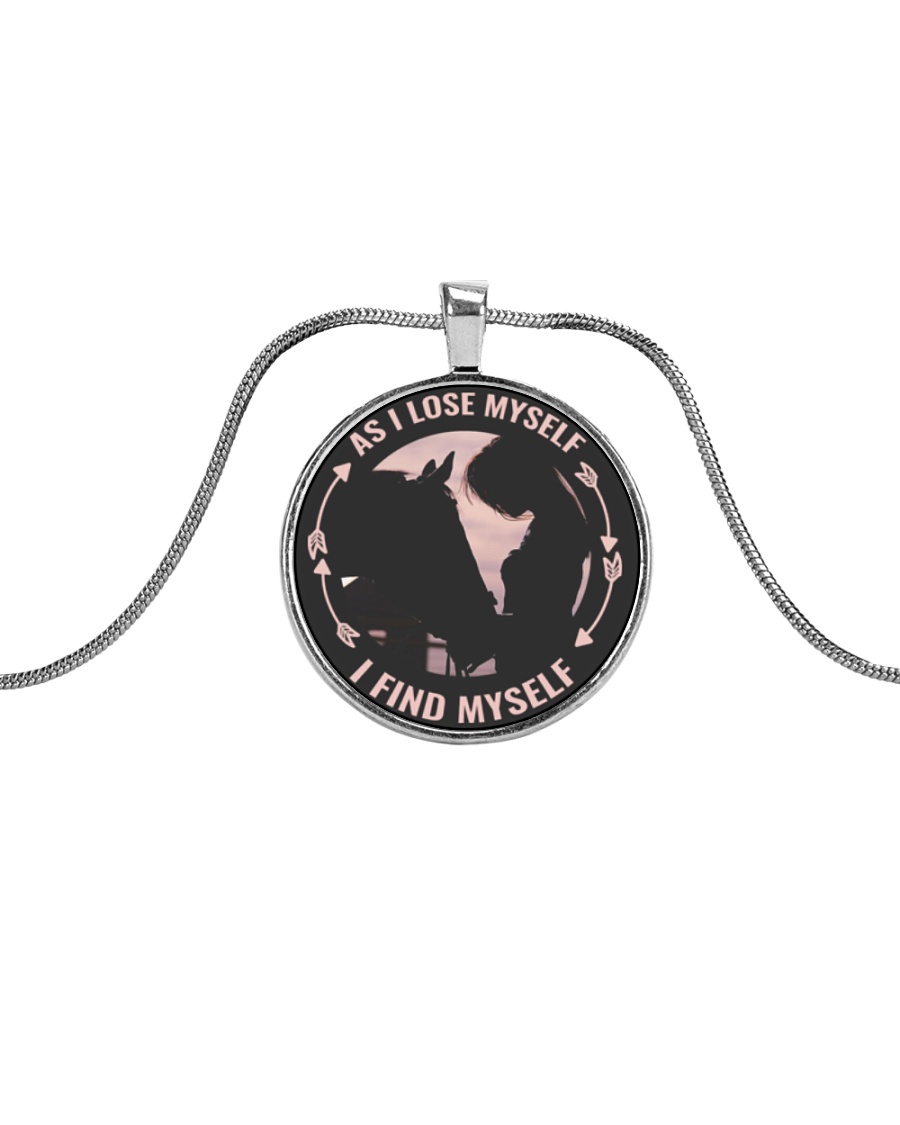 As I Love Myself Metallic Circle Necklace