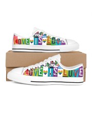 Love Is Love Women's Low Top White Shoes inside-right-outside-right