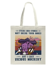 Sticks And Stones May Break Your Bones Tote Bag tile